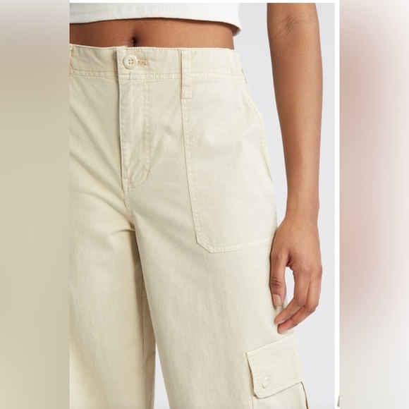 BP by Nordstrom Women’s Twill Wide Leg Cargo Cotton Pants Plus Size 20 NWT - Picture 4 of 6